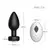 Silicone Vibrating Anal Plug with Remote Control - 10 Vibration Modes