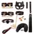 Imagem do BLACKWOLF-BDSM Kits de Bondage para Mulheres, Conjunto De Bondage De Couro de luxo