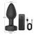 Silicone Vibrating Anal Plug with Remote Control - 10 Vibration Modes - online store