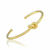 Bracelete Livia nó P banhado em ouro 18k - comprar online