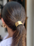 Amarrador de cabelo Amanda metal dourado fosco