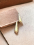 Brinco gota alongada banhado em ouro 18k - comprar online