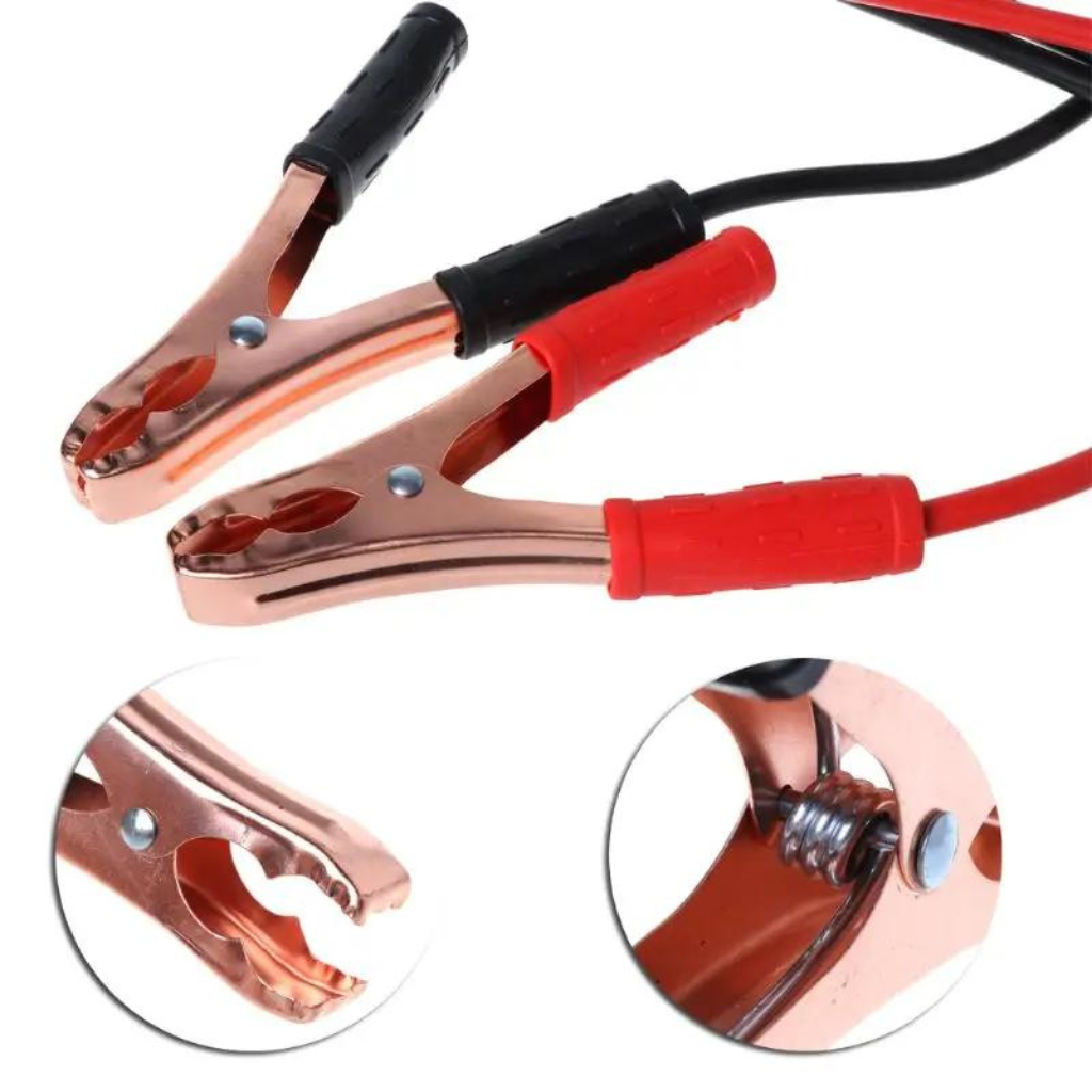 Cable tecnocem con pinzas de bateria ref. 1340. Material-Electrico. Pinzas- Cables.