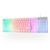 Teclado Gamer Dazz Rapid Fire Asgard LED Rainbow Anti Ghosting Modo Gaming ABNT2 Branco 62000041