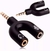 Adaptador P3 Macho X 2 P2 Femea Para Headset Fone e Microfone Y en internet