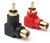 Adaptador RCA Macho 90 Graus Para RCA Femea Formato em L