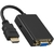 Cabo Conversor HDMI Macho Para VGA Femea P2 de Áudio MB1171