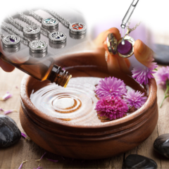 Colar Difusor de Aromaterapia Individual - Grátis 10 Feltros - Toda Produzida