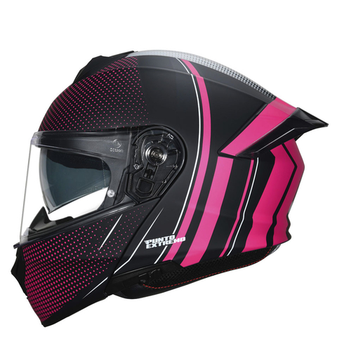 Casco rebatible con doble visor