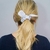 Scrunchie com Laço Listrado em Azul e Branco - comprar online