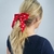 Scrunchie com Laço Vermelho com Bolinhas Brancas na internet