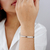 Bracelete Pontos de Zircônia Diamante Banhado a Prata - comprar online
