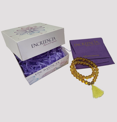 Pulsera Código Sagrado de Piedra Natural Citrino Amarillo - comprar online