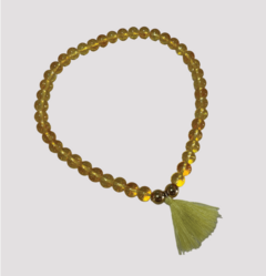 Pulsera Código Sagrado de Piedra Natural Citrino Amarillo - tienda online