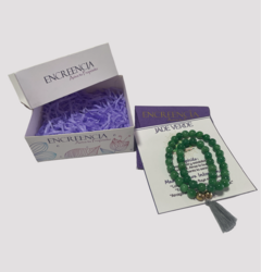 Imagen de Pulsera Código Sagrado de Piedra Natural Jade Verde