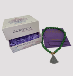 Pulsera Código Sagrado de Piedra Natural Jade Verde - tienda online