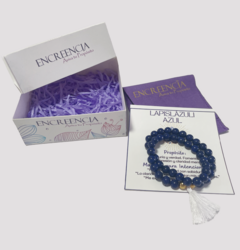 Pulsera Código Sagrado de Piedra Natural Lapislázuli - tienda online