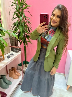 Blazer Alfaiataria verde militar