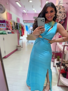 Vestido longo nó sol - comprar online