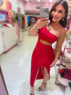 Vestido midi nula manga Dany