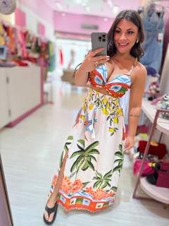 Conjunto top e saia Monica coco - comprar online