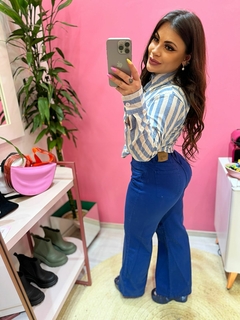 Calça Pantalona azul bic - loja online