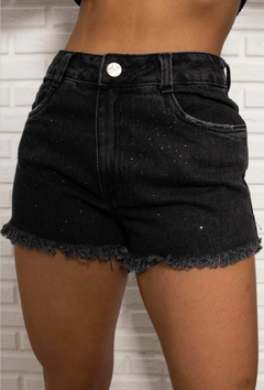 SHORTS HOTPANTS PRETO APLICAÇÕES NXO - comprar online