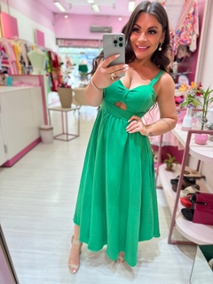 Vestido longo Elegância verde