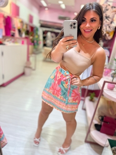 Conjunto Renata shorts saia e kimono na internet