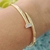 Bracelete prego semicravejado Banhado a Ouro 18K - comprar online