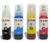 KIT 4 Cores - Refil de Tinta XFULL para Epson Ecotank T504 T544, 544 - 70ML cada - Preta, Ciano, Amarela e Magenta