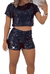 Conjunto Feminino Balada Cropped E Short Paete Lantejoulas - Pwear