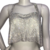 Cropped Top Tela Metálica Strass Brilhante Balada Com Forro - Pwear