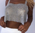 Cropped Feminino Moda Balada Strass Brilhante Luxo - comprar online