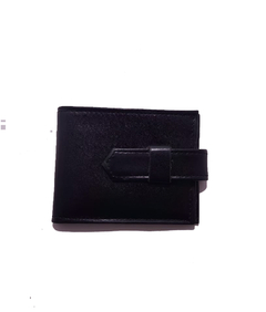 BILLETERA CUERO NEGRO CON PRECINTO - comprar online