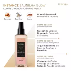 Spray Perfumado Desodorante Colônia Instance Baunilha Glow 200ml - comprar online