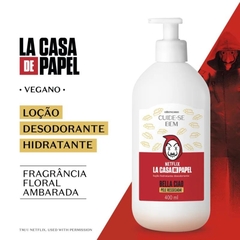 Loção Hidratante Desodorante Cuide-se Bem La Casa de Papel Bella Ciao Pele Ressecada 400ml na internet