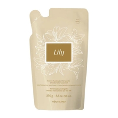 Refil Creme Acetinado Desodorante Hidratante Corporal Lily 250g