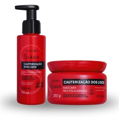 Combo Siàge Cauterização dos Lisos: Máscara capilar 250g + Leave-in 100ml