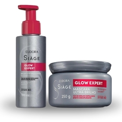 Combo Siàge Glow Expert: Máscara capilar 250g + Leave-in 100ml