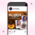 Plantilla prediseñada para Instagram / Facebook editable en Canva // Halloween - comprar en línea