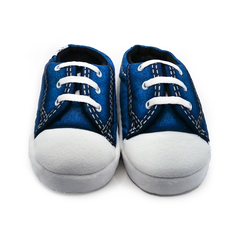 Pantufla Melosos Tenis Mezclilla Azul - melosos