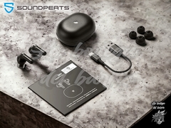 SoundPEATS Life - Auriculares Bluetooth 5.2 con sonido estéreo Negro