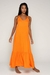 Vestido big longo resort laranja