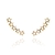 Brinco Ear Cuff Mini Estrelas Vazados Folheado Em Ouro 18k