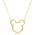 Colar Personalizado Mickey E Minnie Vazado Folheado Em Ouro 18k - comprar online