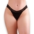 Kit 3 Calcinha Suede Canelado com Renda na Cintura Tanga Cós Alto Feminina - Doce Menta Lingerie