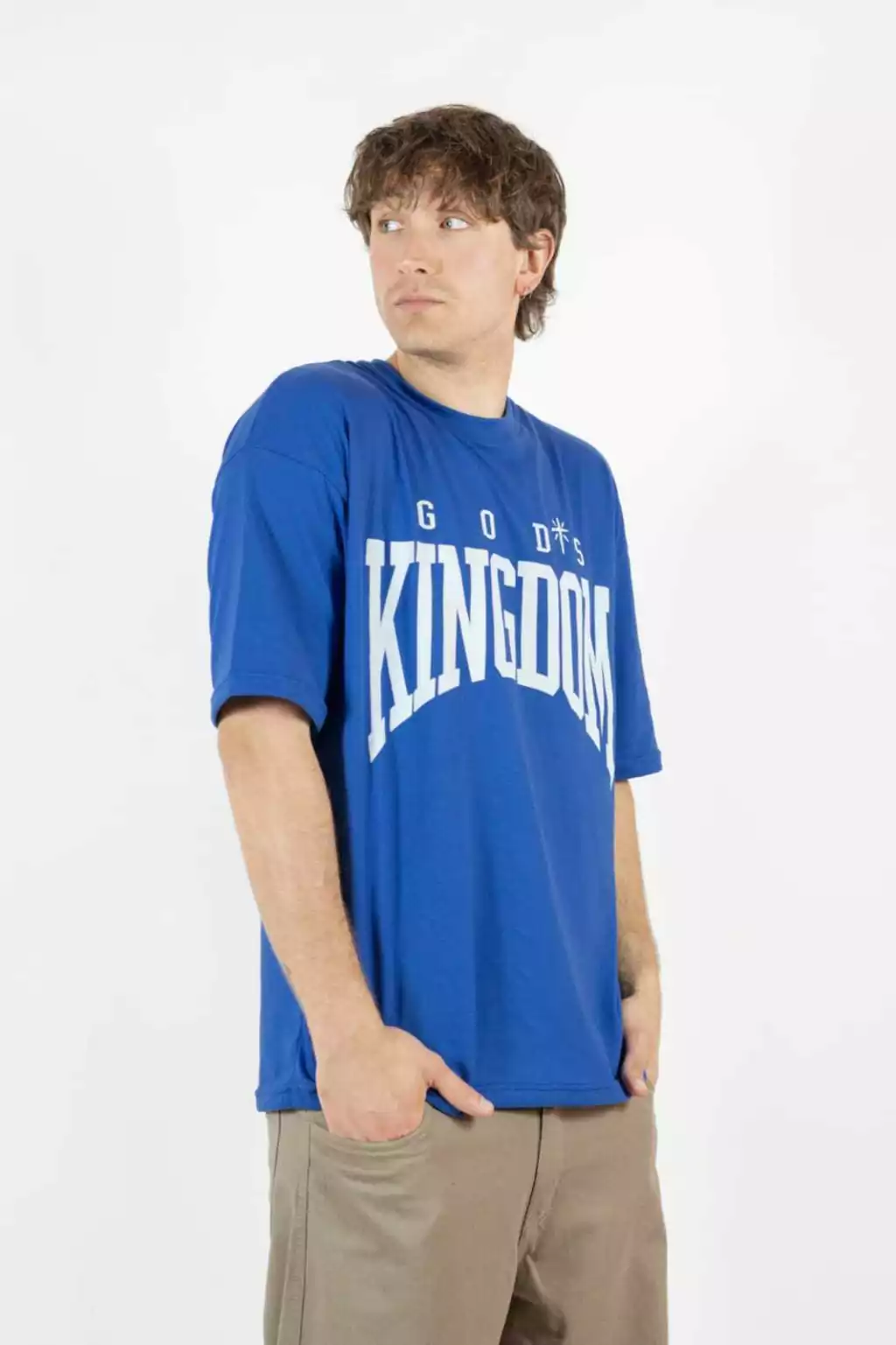 REMERA OVERSIZE KINGDOM AZUL FRANCIA