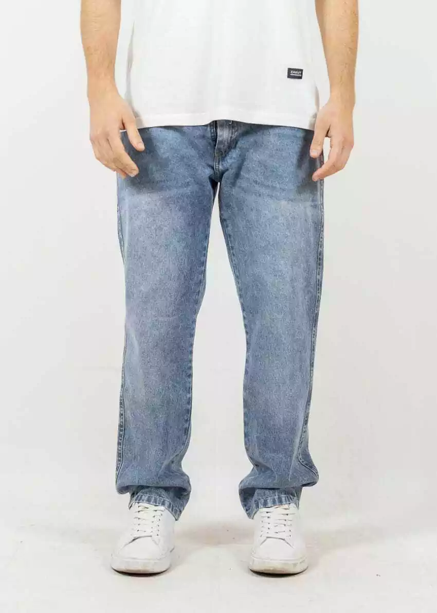 JEANS CLASICO AZUL NEVADO MOM