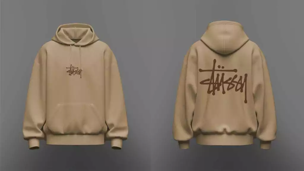 CANGURO OVERSIZE STUSSY BEIGE